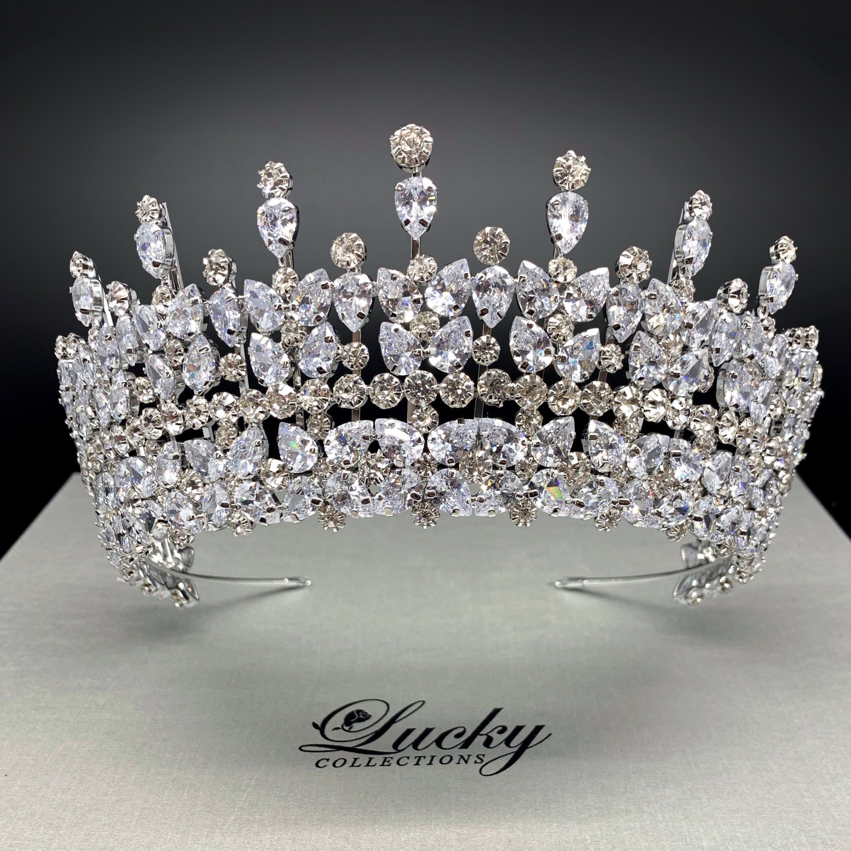 Silver Bridal & Quinceanera Tiaras by Lucky Collections™ – ProBridalUSA.com