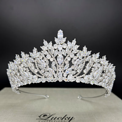 Tiara Crown for Wedding, Quinceanera Tiara, Corona for Quince, Pageant Crown