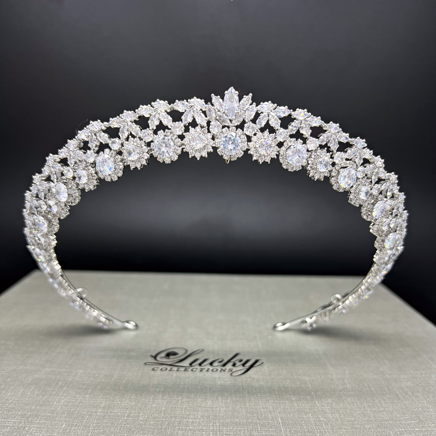 Bridal Halo Crown, Charming Halo Tiara for Quinceanera, Trending 2024 style Headband