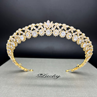 Bridal Halo Crown, Charming Halo Tiara for Quinceanera, Trending 2024 style Headband